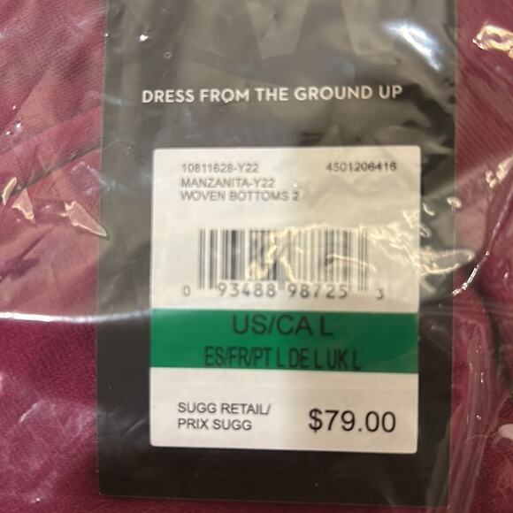 Nine West tie front dress joggers Raspberry sz XL - Picture 5 of 5